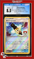 Lost Thunder Electropower 172a/214 Reverse - Alt. Art Pokemon League CGC 8.5
