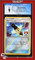 Lost Thunder Electropower 172a/214 Reverse - Alternate Art Pokemon League CGC 9
