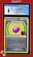 Noble Victories Eviolite 91/101 Crosshatch Holo Player Rewards Prog. CGC 9
