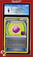 Noble Victories Eviolite 91/101 Crosshatch Holo Player Rewards Prog. CGC 9
