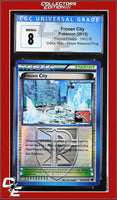 Plasma Freeze Frozen City 100/116 Crosshatch Holo Player Rewards Prog. CGC 8
