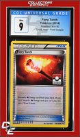 Flashfire Fiery Torch 89/106 Crosshatch Holo Pokemon League CGC 9
