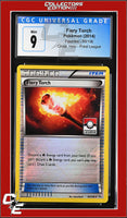 Flashfire Fiery Torch 89/106 Crosshatch Holo Pokemon League CGC 9
