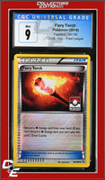 Flashfire Fiery Torch 89/106 Crosshatch Holo Pokemon League CGC 9
