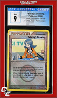 Great Encounters Felicity's Drawing 98/106 Crosshatch Holo Player Rewards Prog. CGC 9
