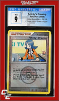 Great Encounters Felicity's Drawing 98/106 Crosshatch Holo Player Rewards Prog. CGC 9
