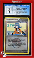 Great Encounters Felicity's Drawing 98/106 Crosshatch Holo Player Rewards Prog. CGC 9
