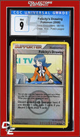 Great Encounters Felicity's Drawing 98/106 Crosshatch Holo Player Rewards Prog. CGC 9
