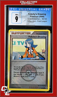 Great Encounters Felicity's Drawing 98/106 Crosshatch Holo Player Rewards Prog. CGC 9
