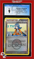 Great Encounters Felicity's Drawing 98/106 Crosshatch Holo Player Rewards Prog. CGC 9
