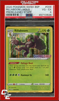Black Star Promo Rillaboom SWSH006 Sword & Shield Prerelease STAFF PSA 4

