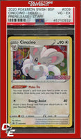 Black Star Promo Cinccino SWSH009 Sword & Shield Prerelease STAFF PSA 4
