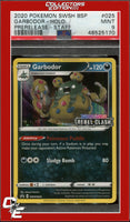 Black Star Promo Garbodor SWSH025 Rebel Clash Prerelease STAFF PSA 9
