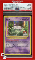 XY Evolutions Mew 53 Holo 2nd Place Pokemon League PSA 9
