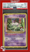 XY Evolutions Mew 53 Holo 1st Place Pokemon League PSA 8

