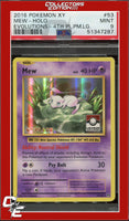 XY Evolutions Mew 53 Holo 4th Place Pokemon League PSA 9
