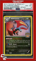 Dragon Vault Salamence 8 Holo Crosshatch 2013 Spring Regional STAFF PSA 8
