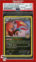Dragon Vault Salamence 8 Holo Crosshatch 2013 Spring Regional STAFF PSA 8
