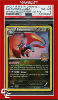 Dragon Vault Salamence 8 Holo Crosshatch 2013 Spring Regional STAFF PSA 8
