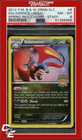 Dragon Vault Salamence 8 Holo Crosshatch 2013 Spring Regional STAFF PSA 8
