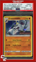 Black Star Promo Crabominable SM47 Holo Burning Shadows Prerelease STAFF PSA 8
