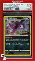 Black Star Promo Hydreigon SWSH037 Darkness Ablaze Prerelease STAFF PSA 9
