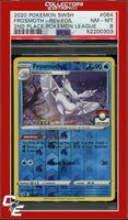 Sword & Shield Frosmoth 064 Reverse Foil 2nd Place Pokemon League PSA 8
