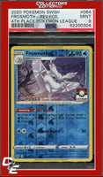 Sword & Shield Frosmoth 064 Reverse Foil 4th Place Pokemon League PSA 9
