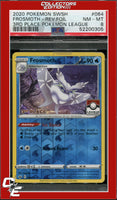 Sword & Shield Frosmoth 064 Reverse Foil 3rd Place Pokemon League PSA 8
