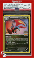Dragon Vault Salamence 8 Holo Crosshatch 2013 Spring Regional STAFF PSA 8
