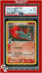 EX Holon Phantoms 21 Latias Holo Firemist Theme Deck PSA 6