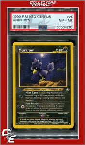 Neo Genesis 24 Murkrow PSA 8