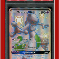 Hidden Fates SV59 Full Art Mewtwo GX PSA 8