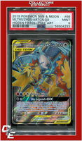 Hidden Fates 66 Full Art Moltres & Zapdos & Articuno GX PSA 9
