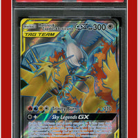 Hidden Fates 66 Full Art Moltres & Zapdos & Articuno GX PSA 9