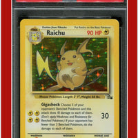 Fossil 14 Raichu Holo PSA 8