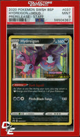 Black Star Promo Hydreigon SWSH037 Darkness Ablaze Prerelease STAFF PSA 9

