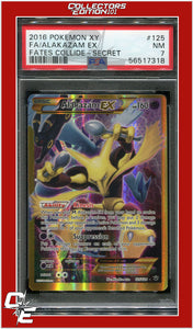 Fates Collide 125 Full Art Alakazam EX Secret PSA 7