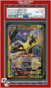 Fates Collide 125 Full Art Alakazam EX Secret PSA 8