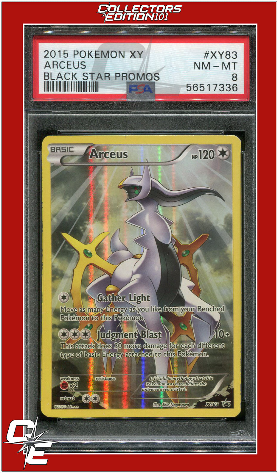 XY Black Star Promo XY83 Arceus PSA 8