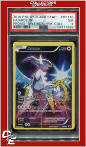 XY Black Star Promo XY116 Full Art Arceus PSA 7