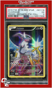 XY Black Star Promo XY116 Full Art Arceus PSA 5