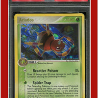 EX Unseen Forces 2 Ariados Reverse Foil PSA 8