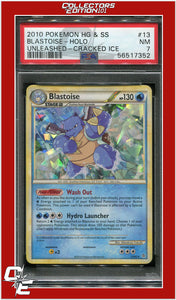 Unleashed 13 Blastoise Holo Cracked Ice PSA 7