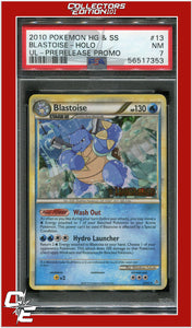 Unleashed 13 Blastoise Holo Prerelease Promo PSA 7