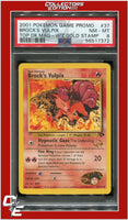 Gym Challenge 37 Brock's Vulpix W Stamped PSA 8
