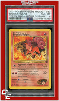 Gym Challenge 37 Brock's Vulpix W Stamped PSA 8
