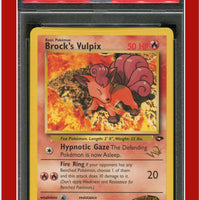 Gym Challenge 37 Brock's Vulpix W Stamped PSA 7