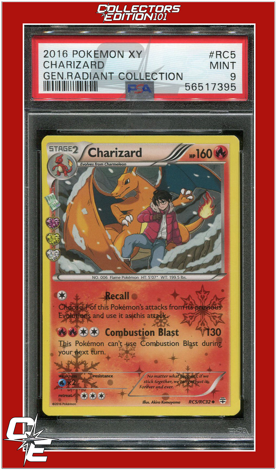 Generations Radiant Collection RC5 Charizard PSA 9