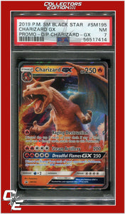 SM Black Star Promo SM195 Charizard GX PSA 7